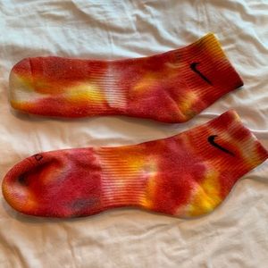 Custom Nike Dry fit Tye Dye socks.